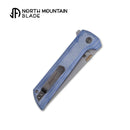 North Mountain Blade Chop2 3.5" SLD-MAGIC Blade Blue Canvas Micarta Handles 2406-BLMF