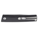 SRM Gent 401L-GB Folding Knife 2.4in 10Cr15CoMov Steel Black G10 Handle