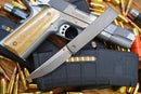 North Mountain Blade KAIKEN – 3.5" M390 Tanto, Flat Titanium Handle & Titanium Clip
