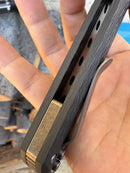 North Mountain Blade Chop 2 SLD-Magic San Mai Tanto Blade Carbon Fiber Handle