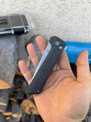 North Mountain Blade Chop 2 SLD-Magic San Mai Tanto Blade Carbon Fiber Handle