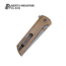 North Mountain Blade CHOP 2 – 3.5" SLD-MAGIC Blade, Brown Canvas Micarta 2406-YLMCT