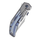Kansept Orion 3.07in S35VN CNC Milled Blade Blue Anodized Titanium Handle - K1089A1