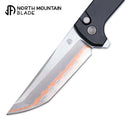 North Mountain Blade 2407-CF-5 Chop 2 3.5" Copper Blade Folding Knife Anodized Aluminum & Carbon Fiber Handle