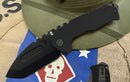 Medford Praetorian Scout M/P 3.75" D2 DLC Tanto Blade Black G10 Handles Black Hardware USA Made