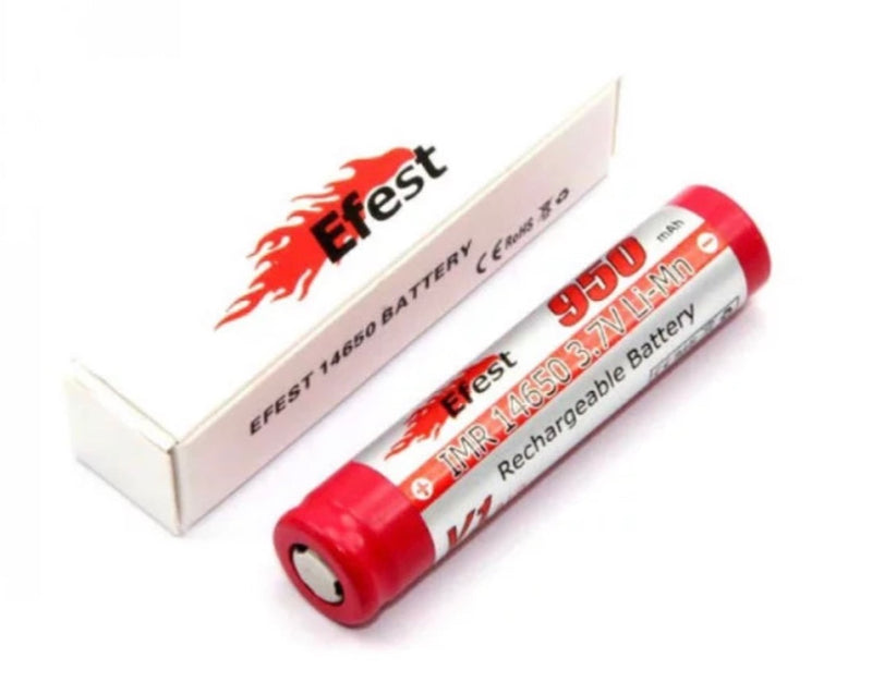 Efest IMR 14650 950 mAh Battery with Flat Top