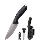 Remette Allosaurus RTAS-B 3.66" D2 Stonewashed Fixed Blade Knife G10 Handle with Kydex Sheath
