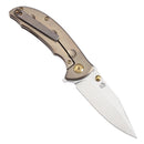 Kansept Rei 3.14in 20CV Stonewashed Blade Orange Peel Bronze Anodized Titanium Handle - K1061A2