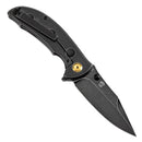 Kansept Rei 3.14in 20CV Black Stonewashed Blade Black Stonewashed Titanium Handle - K1061A1