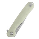 Kansept Qilin 3.34in 154CM Stonewashed Tanto Blade Jade G10 Handle - T1047T5