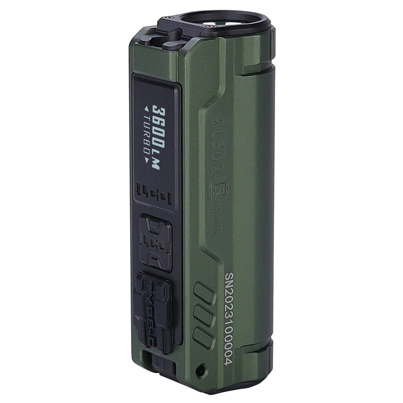 Imalent BL50 3600 Lumen Rechargeable EDC Flashlight w/ UV Light - Green