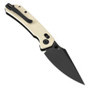 Tenable Fenrir T1034V11 – Ivory White G10, 3.48" Blackwashed Nitro-V Blade, Sparrow Knife Co. Design