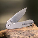 CJRB PYRITE 3.11in AR-RPM9 Powder Steel Blade Titanium Handle Folding Knife - J1925T