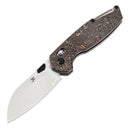 Kansept Model 6 K1022V2 – 3.1" CPM S35VN Blade, Copper Carbon Fiber Handle with Crossbar Lock (Nick Swan Design)