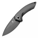 Kansept ODD 21 K1077A7 – 3.08" Mirror DLC CPM 20CV Blade, Mirror DLC Titanium Handle, Titanium Frame Lock (Tuff Knives Design)
