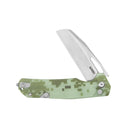 10-8 Button Lock Survival Folding Knife Camo G10 Handle 3.15" Satin 14C28N KU363D