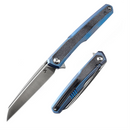 Kansept Arcus K1046A3 – Satin CPM-S35VN Blade, Blue Titanium & Black Micarta, Ostap Hel Design