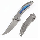 Kansept Baku K1056A8 – Titanium & Timascus Inlay, 3.2" CPM-S35VN Blade, Sparrow Knife Co. Design