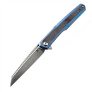 Kansept Arcus K1046A3 – Satin CPM-S35VN Blade, Blue Titanium & Black Micarta, Ostap Hel Design
