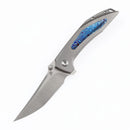 Kansept Baku K1056A8 – Titanium & Timascus Inlay, 3.2" CPM-S35VN Blade, Sparrow Knife Co. Design