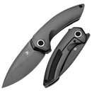 Kansept ODD 21 K1077A7 – 3.08" Mirror DLC CPM 20CV Blade, Mirror DLC Titanium Handle, Titanium Frame Lock (Tuff Knives Design)