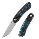 Kansept Reverie K2025A3 – Arctic Storm Carbon Fiber & Titanium, 2.92" CPM-S35VN Blade, Justin Lundquist Design