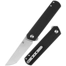 Kansept Foosa T2020T10 – Slip Joint/Flipper Knife, 3.06" 154CM Blade, Black G10 Handle, Rolf Helbig Design