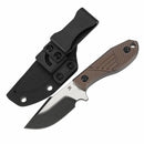 Kansept Tiny Dancer K014A2 – 3.17" CPM S35VN CNC-Milled Blade, Bronze Anodized Titanium CNC-Milled Handle, Fixed Blade by JB Stout