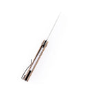 Kansept Foosa X2020T2 – 154CM Blade, Plaid Brown Micarta Handle, Rolf Helbig Design Liner Lock Folder