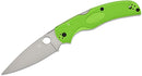 Spyderco Native Chief Lightweight Salt – 4.02" Satin LC200N PlainEdge, Green FRN Handles, Lockback – C244PGR