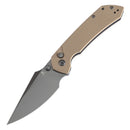 Tenable Fenrir T1034F44 – 3.45" Grey TiCN-Coated 14C28N Blade, Light Sand G10 (Grey Accents) Handle
