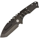 Medford Knife Praetorian Framelock Folding Knife 3.75 in Black PVD S35VN Blade Stainless Handles