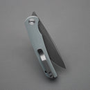 Miguron Akri Front Flipper Knife 3.18" 14C28N Dark Grey PVD Blade Grey G10 Handle MGR-801DGS