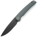 Miguron Akri Front Flipper Knife 3.18" 14C28N Dark Grey PVD Blade Grey G10 Handle MGR-801DGS