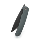 Miguron Akri Front Flipper Knife 3.18" 14C28N Dark Grey PVD Blade Grey G10 Handle MGR-801DGS