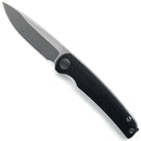 Miguron Akri Front Flipper Knife 3.18" 14C28N Stonewash Blade Black G10 Handle MGR-801WBKS