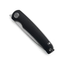 Miguron Akri Front Flipper Knife 3.18" 14C28N Stonewash Blade Black G10 Handle MGR-801WBKS