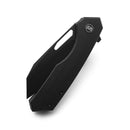 M Miguron Keryx Flipper Folding Knife Black Micarta Handle 3.17" Black PVD 14C28N Blade MGR-813MBK