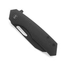 M Miguron Keryx Flipper Folding Knife Black Micarta Handle 3.17" Black PVD 14C28N Blade MGR-813MBK