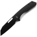 M Miguron Keryx Flipper Folding Knife Black Micarta Handle 3.17" Black PVD 14C28N Blade MGR-813MBK