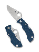 Spyderco Manbug – 2.5" Satin CPM-SPY27 PlainEdge Blade, Cobalt Blue FRN Handle, Back Lock – Model MPCBL