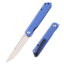 Kansept Prickle T1012A4 – 3.53" 154CM Blade, Blue G10 Handle, Max Tkachuk Design Flipper Knife