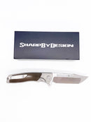 SharpByDesign Mini Evo Folding Knife Olive Drab Micarta / Titanium Handles Harpoon Point