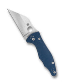 Spyderco Yojimbo 2 Compression Lock – 3.2" Satin CPM-SPY27 Wharncliffe Blade, Cobalt Blue G-10 Handles – Model C85GPCBL2