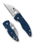 Spyderco MicroJimbo CPM-SPY27 – 2.45" Wharncliffe EDC Folding Knife with Cobalt Blue G-10 Handle & Compression Lock