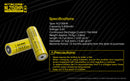 Nitecore NL2150HPI 5000mAh Rechargeable Battery for i Series Flashlights (P20i, P20iX, SRT6i, etc)