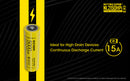 Nitecore NL2150HPI 5000mAh Rechargeable Battery for i Series Flashlights (P20i, P20iX, SRT6i, etc)