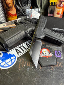North Mountain Blade 2537-TI-DLC-3V gripper v2 titanium handle texture detail