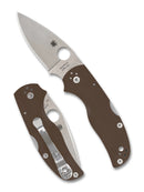 Spyderco Native 5 Sprint Run – 2.95″ CPM‑15V Drop‑Point with Brown G10 & Back‑Lock