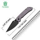 Tenable Fenrir T1034V4 – Purple Micarta, 3.48" Blackwashed Nitro-V Blade, Sparrow Knife Co. Design